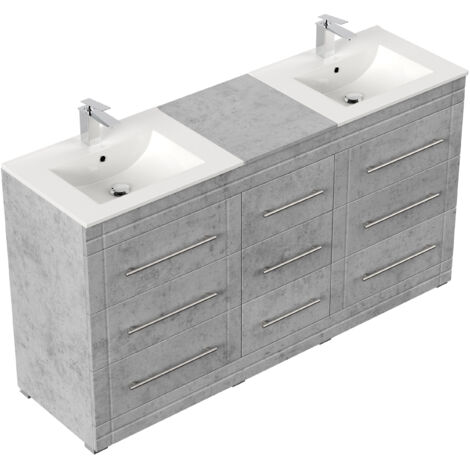 Stand Badmöbel Cosmo Modern SoftClose beton