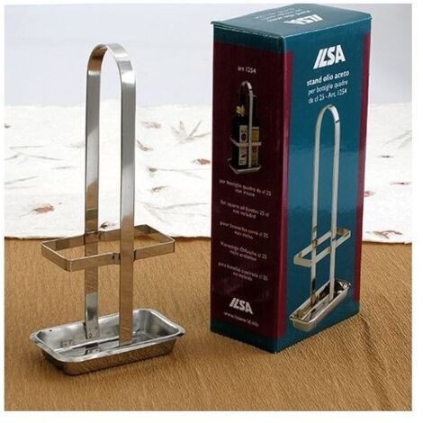 Stand per olio e aceto per bottiglie quadrate cl 25