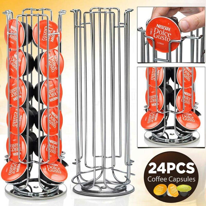 Bakaji - Stand Porta Capsule Dolce Gusto 24 Posti