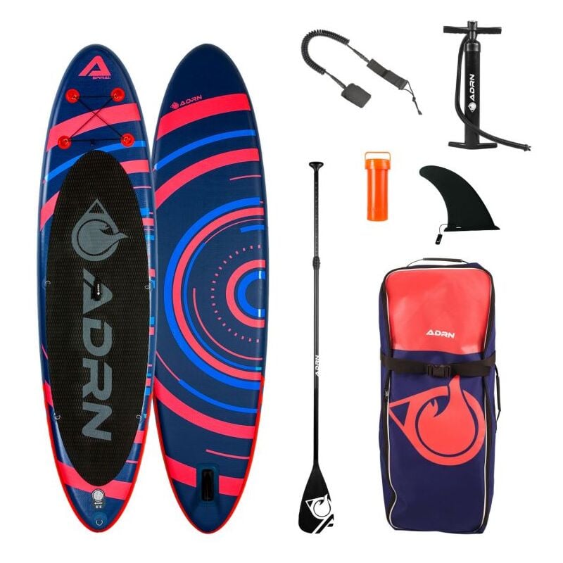 

Stand Up Paddle Hinchable SPIRAL 325cm- con Inflador, Remo, Deriva, Leash y Mochila de transporte - Violeta