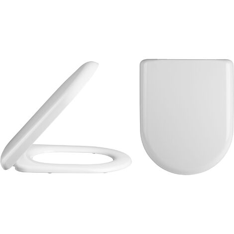 Standard D Shape Top Fix Soft Close - White
