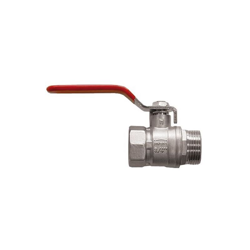 Standard Flow Rate Water Ball Valve with Steel Handle DN15 1/2' BSP Female x Male Thread