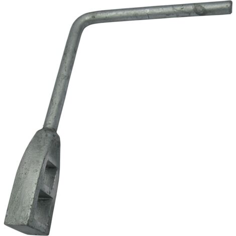 Standard Galvanised Canal Windlass - Boat Handle Lock Key Waterways River Trust Double Rotating