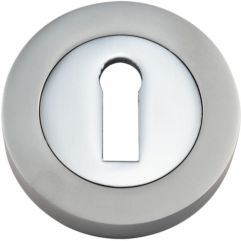 Standard Keyway Escutcheon 50 x 10mm Pair Chrome