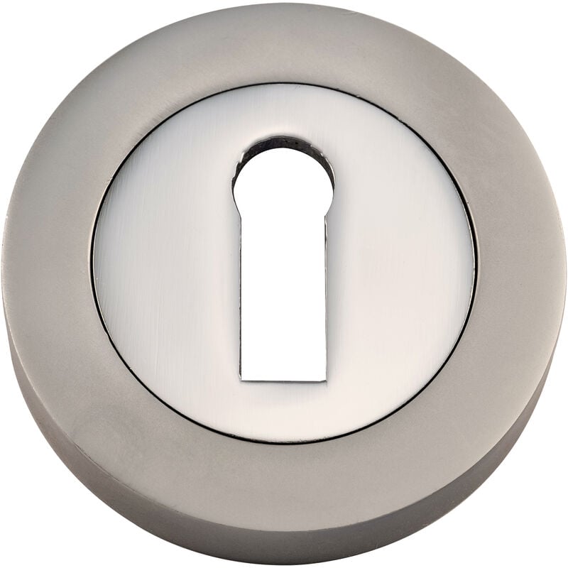 George Boyd - Standard Keyway Escutcheon 50 x 10mm Pair Satin Nickel Plated