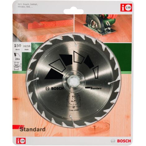 STANDARD Kreissäge Ø 150 - Loch 20 T 24  BOSCH 2609256806