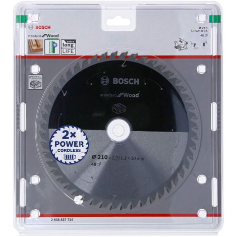 Standard per legno Lama circolare Bosch Professional 210 x 30 x 1,7 mm 48 denti ( 2608837714 )