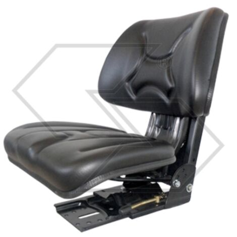 Standard-Rundum-Sitz mit schwarzem PVC-Kippfuß GRAMMER für Traktor