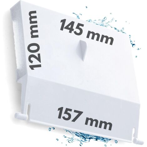 Standard skimmer valve 145 x 120 mm, white replacement valve, spare part for above ground pool and built-in skimmer.