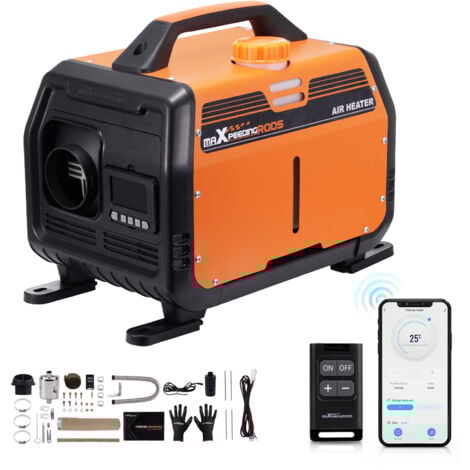 MAXPEEDINGRODS Standheizung 5KW Diesel Luftheizung Thermostat LCD for Wohnmobil Bluetooth App