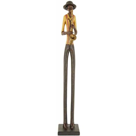 Standing Jazz Band Saxophonist -- Ornament - L10 x W10 x H60 cm