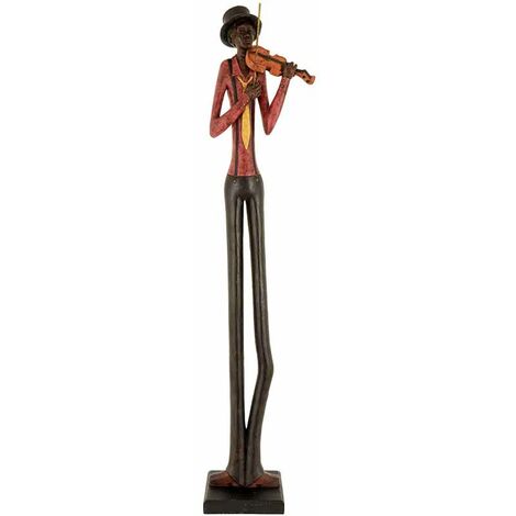 Standing Jazz Band Violinist - Ornament - L10 x W10 x H60 cm