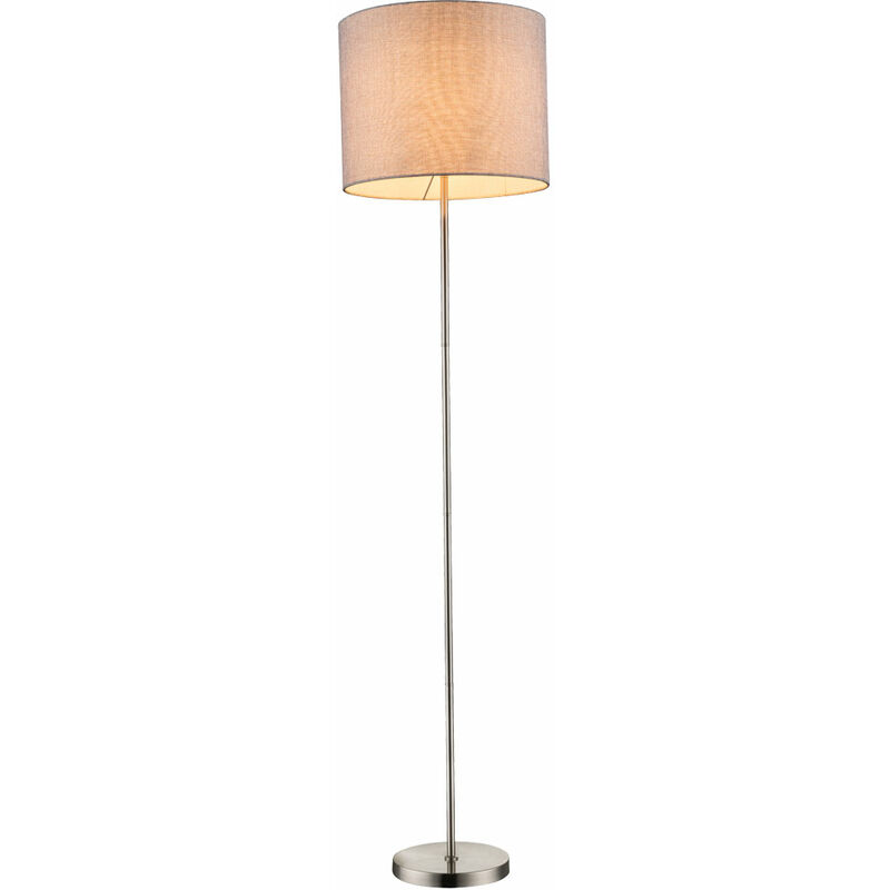 Image of Etc-shop - Lampada da terra in tessuto h 160 cm illuminazione lampada da terra soffitto proiettore in un set comprensivo di lampadine a led