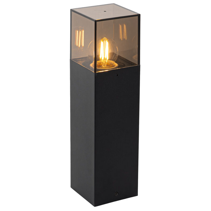 Image of Standing Outdoor Lamp Black with Smoke&hellip;