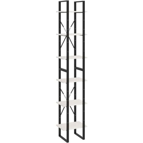 Standregal Hoch Weiß 40x30x210 cm Massivholz Kiefer vidaXL