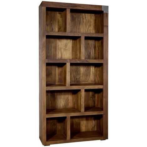 Standregal Mango 100x35x204 braun lackiert Amsterdam 21 - braun