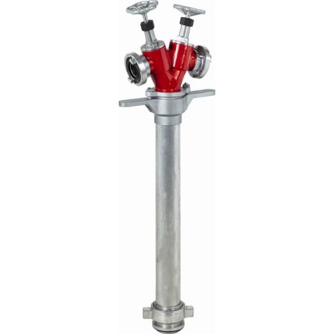 STANDROHR 7062, DN 8, aus Leichtmetall, 2 X C KOPF, drehbar