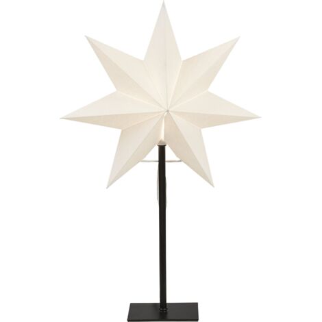 Standstern "Frozen",ohne Lochung, weiß, E14, ca. 35 x 55 cm