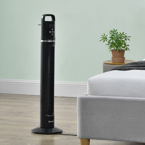 Standventilator 3 Betriebsmodi Funk Fernbedienung Schwenkbereich 85° 40W Schwarz in.tec