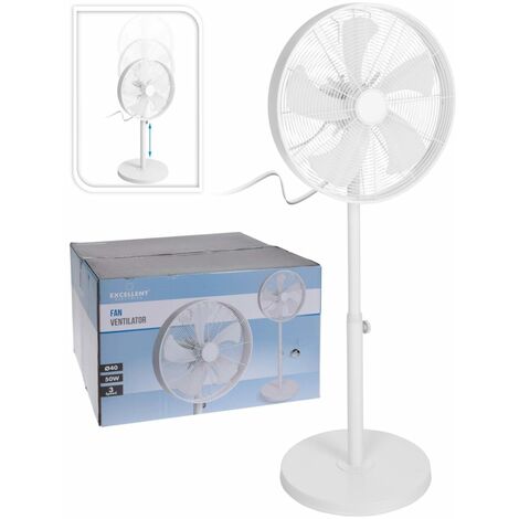 Standventilator 50 W 40 cm Weiß Excellent Electrics - Weiß
