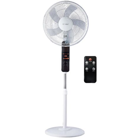 Standventilator Tehri Ø 43 cm mit Fernbedienung und 30W DC-Motor