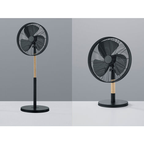 Standventilator & Tischventilator Schwarz/Holz Oszillierend