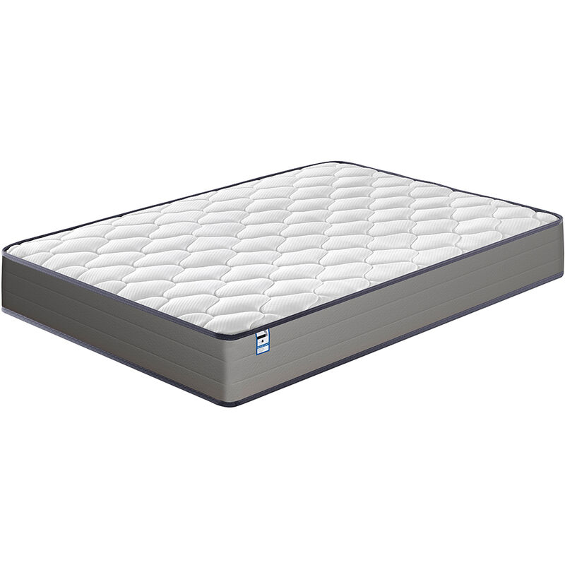 Matelas à ressorts 140x190cm, Épaisseur 20cm, Ressorts Ensachés Indépendant en Mousse à Mémoire de Forme,Parfait Support, Confort Ferme,7 Zones de