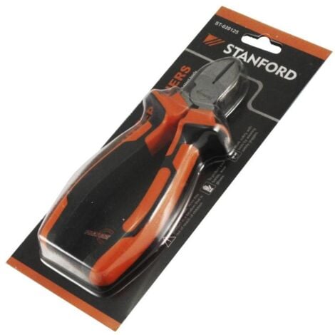 STANFORD alicate corte diagonal 6 cromo vanadio  blister , Alicates de corte diagonalFilos de corte de precisión para alambre blando y duroCorte limpio, también en las punt