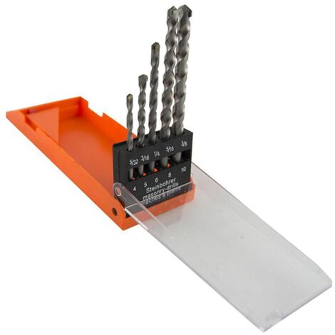 STANFORD brocas de widia 4 a 10 mm  (5 brocas) , Juego de brocas de widia 5 piezas Stanford. - Juego de 5 brocas de Widia diseñadas para taladrar superficies duras como ladrillo, p