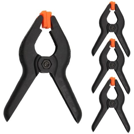 STANFORD pinzas nylon 3 pulg. pvc  4 uds set , Set de 4 pinzas de 3 pulgadas Stanford. - Fabricadas en nylon resistente, diseñadas para ofrecer una sujeción firme y segura en proye