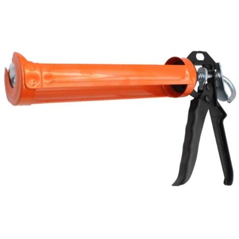 STANFORD pistola silicona standar con muelle , Pistola de silicona con muelle Stanford Gatillo deslizador rápido y ergonómico Para cartuchos tipo estándar Color: Naranj