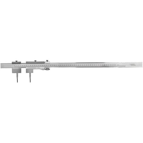 Stangenzirkel mit Feineinstellung mit HM Spitzen flacher Stange 1500 mm