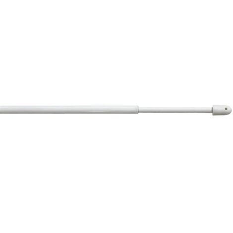 STANGHETTA TONDA A VITE 'BERLINO' Ø 8 mm. - cm 60  80 - bianco - blister 2 pz