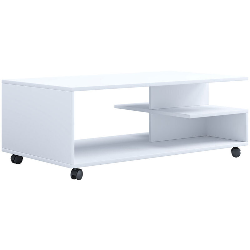 Ebuy24 Sofatisch Couchtisch Rollen Stango Xl
