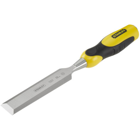 Stanley 0-16-889 Scalpello per Legno Dynagrip, Giallo/Nero, 28MM