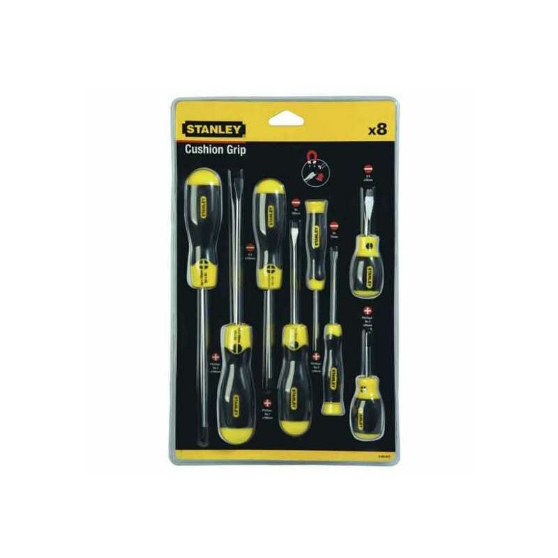 Stanley - Tournevis T+Ph pcs.8 Coussin Grip 0-65-011