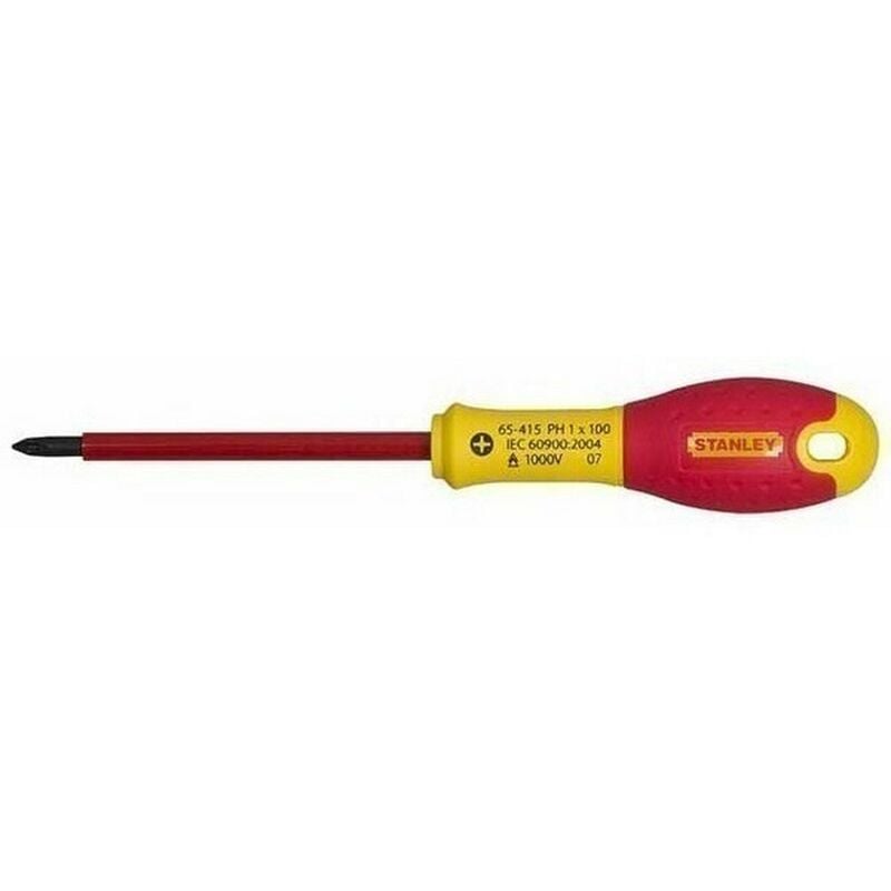 

0-65-415 - Destornillador aislado vde 1000v fatmax phillips ph1 x 100 mm - Stanley