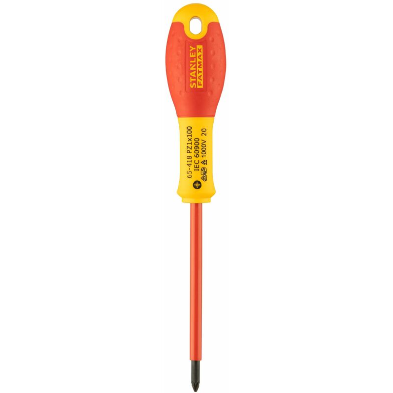 Stanley FatMax Tournevis Pozidriv VDE PZ1 X 100mm - 3253560654184