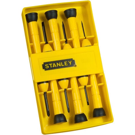 STANLEY 0-66-052 Juego de 6 destornilladores de precisión