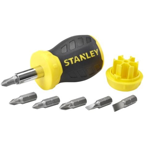 STANLEY 0-66-357 Multipuntas extracorto sin carraca + 6 puntas  STANLEY 0-66-357