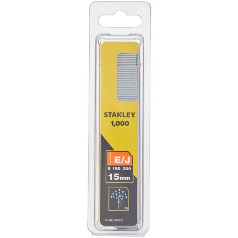 Stanley 0-SWK-BN0625 15mm Brad Nails Pack Of 1000 18 Gauge Type 8 STA0SWKBN062