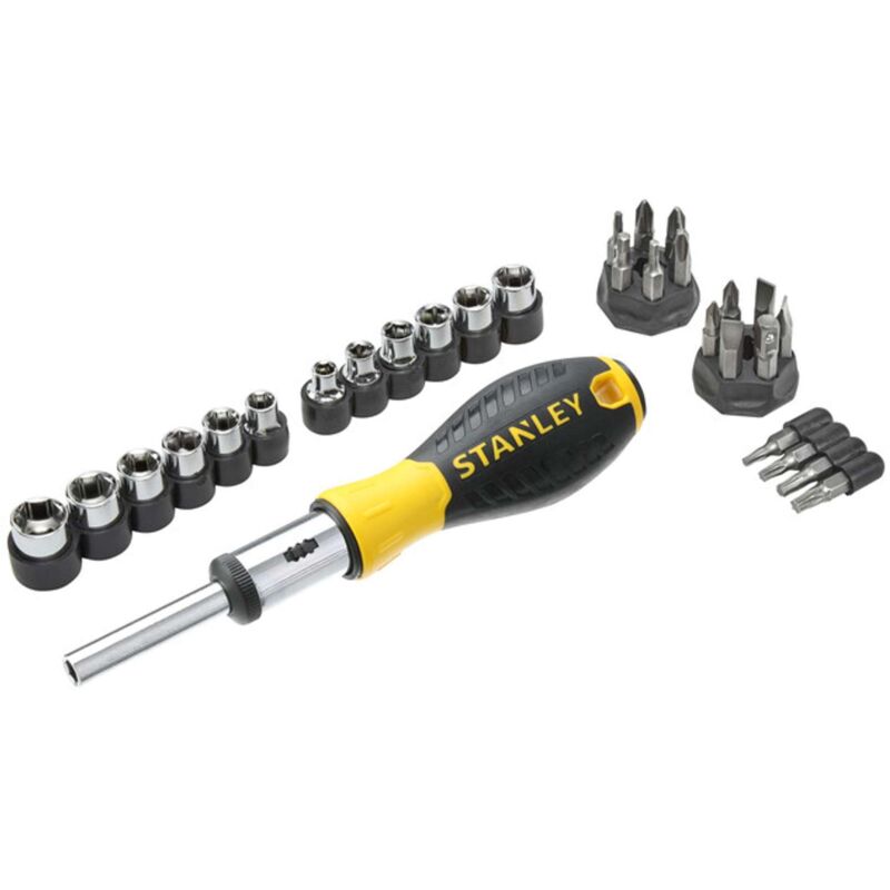 Stanley 054925 Tournevis à cliquet et douilles 29 pièces Import Grande Bretagne
