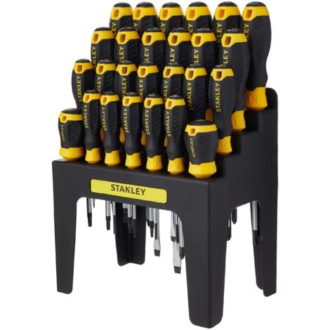 Stanley 062142 - Set di cacciaviti con supporto porta-cacciaviti, 26 pezzi