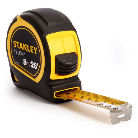 STANLEY 1-30-656 Metric &amp Imperial Tylon Pocket Tape Measure 8m