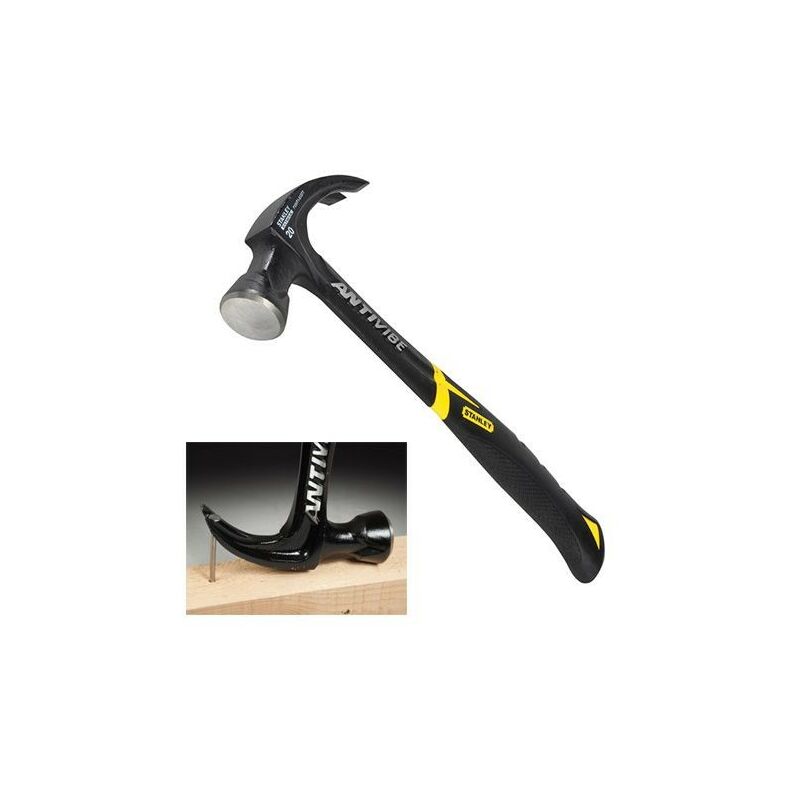 Stanley - 1-51-277 FatMax Antivibe Steel Claw Hammer 570g 20oz STA151277