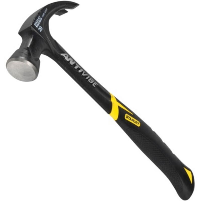 Image of FatMax Black AntiVibe All Steel Curved Claw Hammer 20oz - Stanley