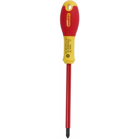 STANLEY 1-65-416 Cacciavite con Lama Isolata, 125 mm x 2, Phillips