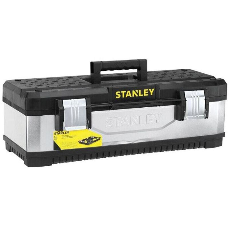 Stanley - 1-95-618 Galvanised Metal Heavy Duty Lockable Toolbox 20'' 50cm STA195618