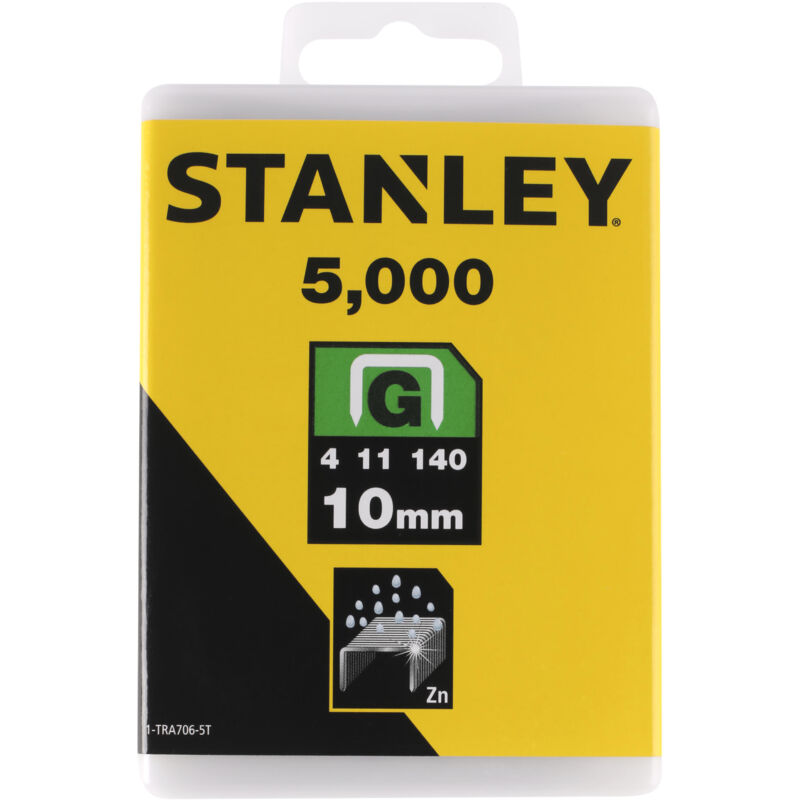 Grapas Stanley tipo g 10mm 5000 uds. - 1-TRA706-5T