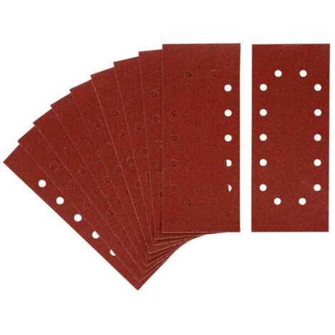 STANLEY-10 FOGLI ABRASIVI 115X280MM. 14FORI  GRANA 60